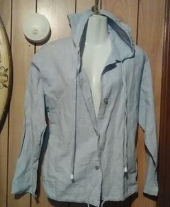 Surfival linen hooded liteweight jacket#pockets